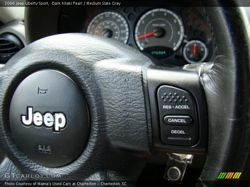 Dark Khaki Pearl / Medium Slate Gray 2006 Jeep Liberty Sport