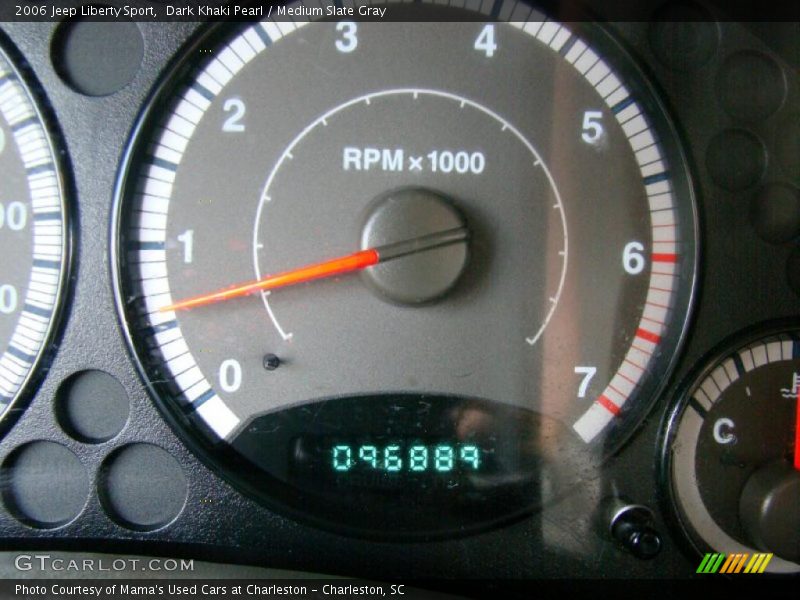 Dark Khaki Pearl / Medium Slate Gray 2006 Jeep Liberty Sport