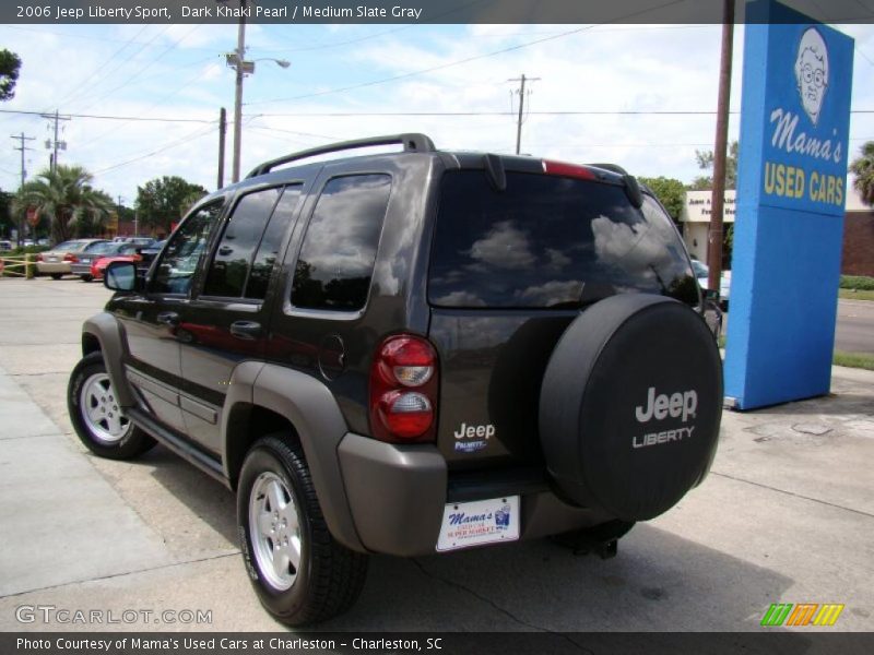 Dark Khaki Pearl / Medium Slate Gray 2006 Jeep Liberty Sport