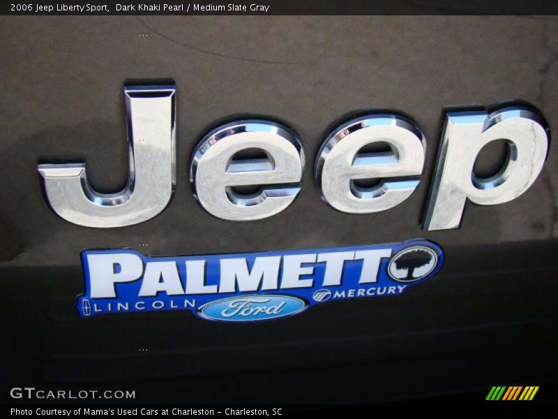 Dark Khaki Pearl / Medium Slate Gray 2006 Jeep Liberty Sport
