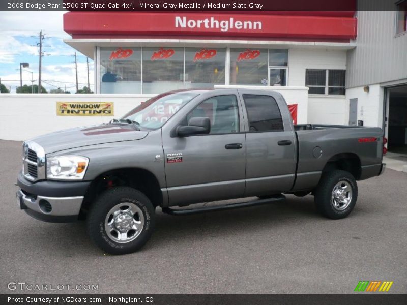 Mineral Gray Metallic / Medium Slate Gray 2008 Dodge Ram 2500 ST Quad Cab 4x4