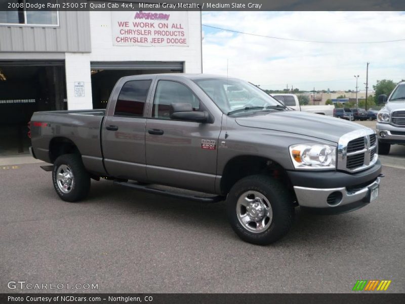 Mineral Gray Metallic / Medium Slate Gray 2008 Dodge Ram 2500 ST Quad Cab 4x4