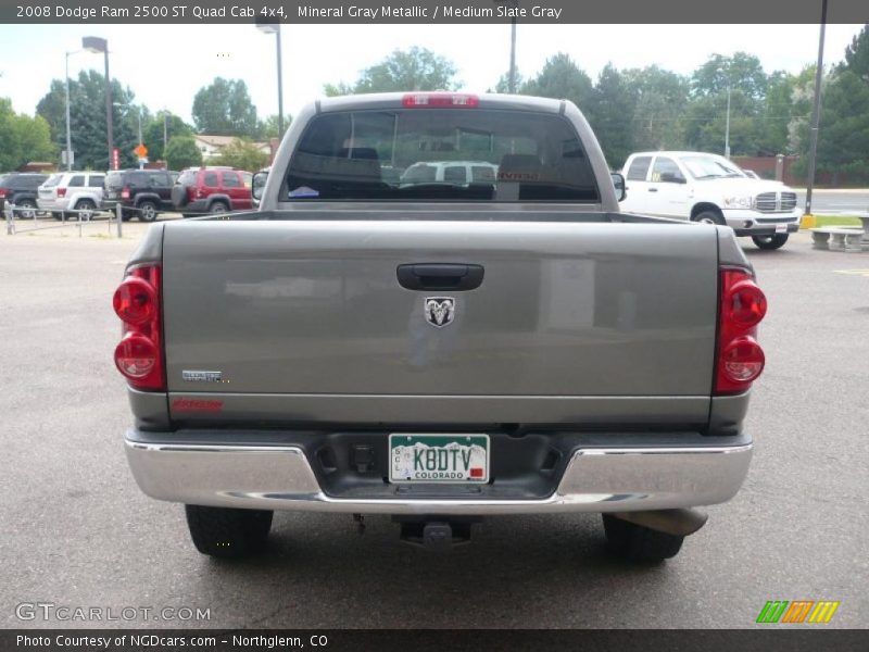 Mineral Gray Metallic / Medium Slate Gray 2008 Dodge Ram 2500 ST Quad Cab 4x4
