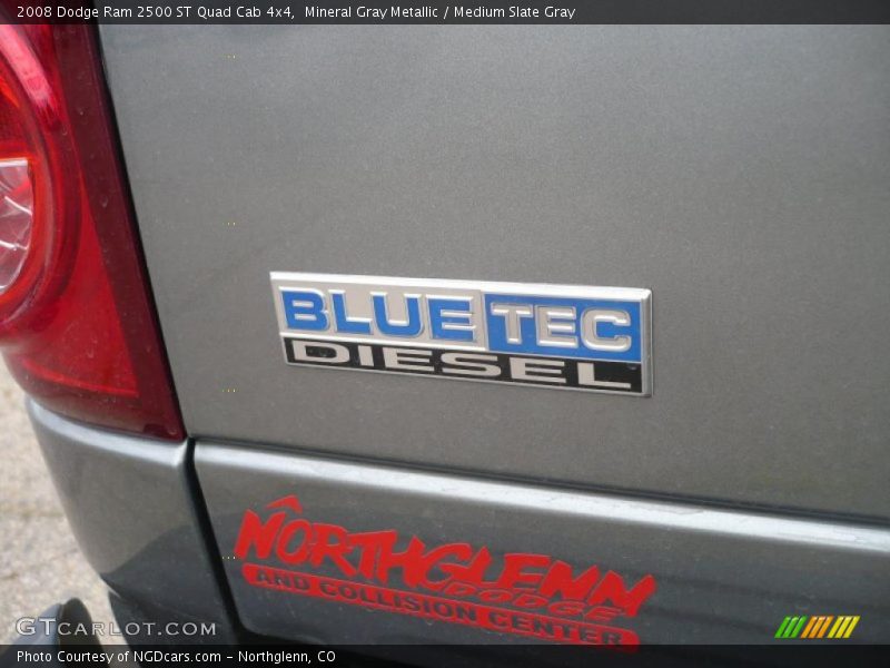 Mineral Gray Metallic / Medium Slate Gray 2008 Dodge Ram 2500 ST Quad Cab 4x4