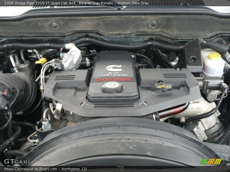 Mineral Gray Metallic / Medium Slate Gray 2008 Dodge Ram 2500 ST Quad Cab 4x4