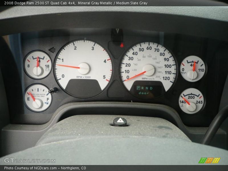 Mineral Gray Metallic / Medium Slate Gray 2008 Dodge Ram 2500 ST Quad Cab 4x4