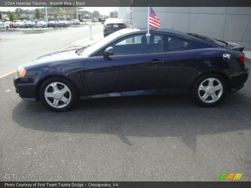 Moonlit Blue / Black 2004 Hyundai Tiburon
