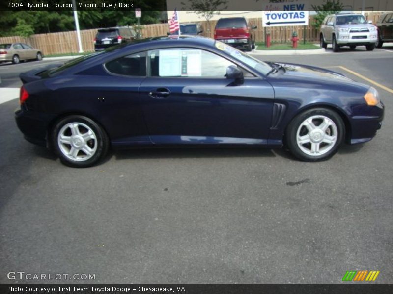 Moonlit Blue / Black 2004 Hyundai Tiburon