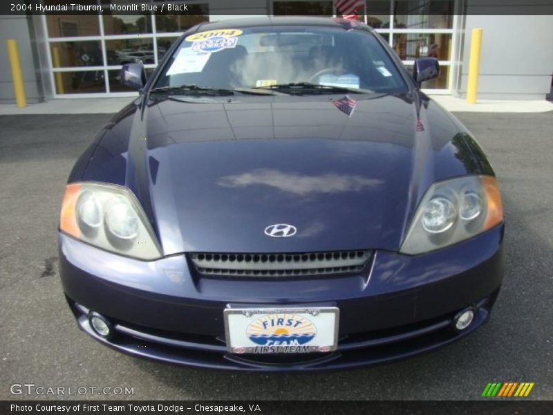 Moonlit Blue / Black 2004 Hyundai Tiburon