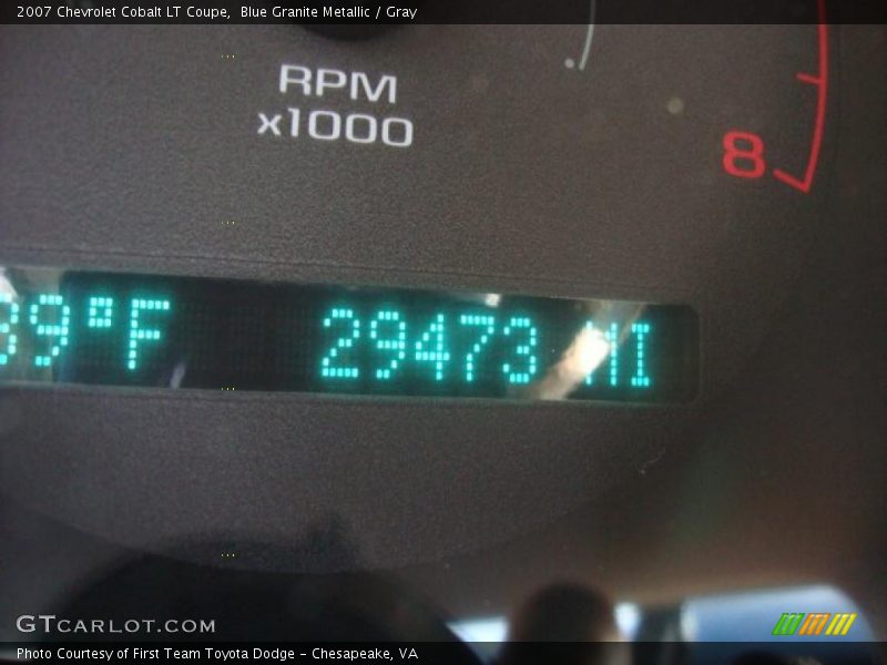 Blue Granite Metallic / Gray 2007 Chevrolet Cobalt LT Coupe