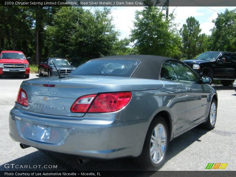 Steel Silver Metallic / Dark Slate Gray 2009 Chrysler Sebring Limited Convertible