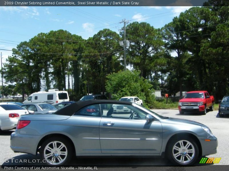 Steel Silver Metallic / Dark Slate Gray 2009 Chrysler Sebring Limited Convertible