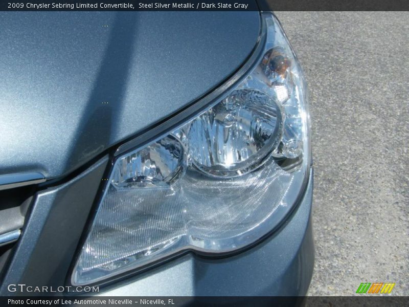 Steel Silver Metallic / Dark Slate Gray 2009 Chrysler Sebring Limited Convertible