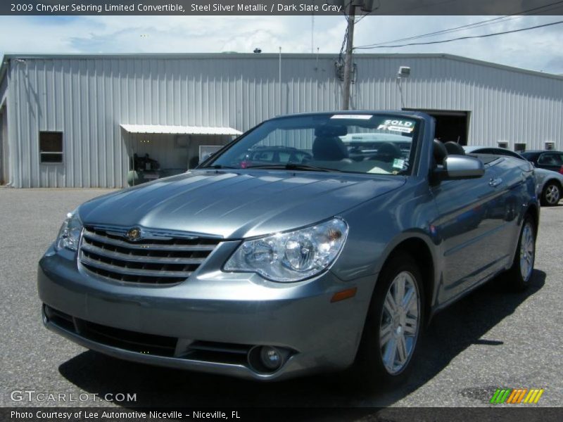 Steel Silver Metallic / Dark Slate Gray 2009 Chrysler Sebring Limited Convertible