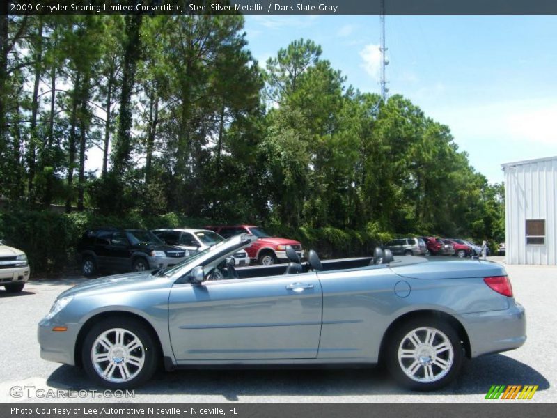 Steel Silver Metallic / Dark Slate Gray 2009 Chrysler Sebring Limited Convertible