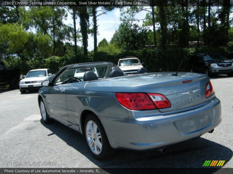 Steel Silver Metallic / Dark Slate Gray 2009 Chrysler Sebring Limited Convertible