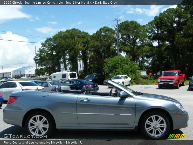 Steel Silver Metallic / Dark Slate Gray 2009 Chrysler Sebring Limited Convertible