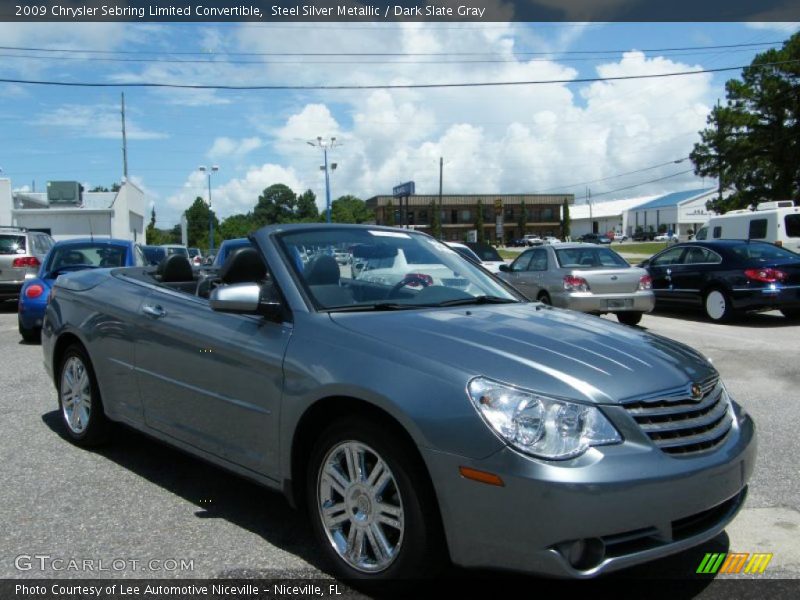 Steel Silver Metallic / Dark Slate Gray 2009 Chrysler Sebring Limited Convertible