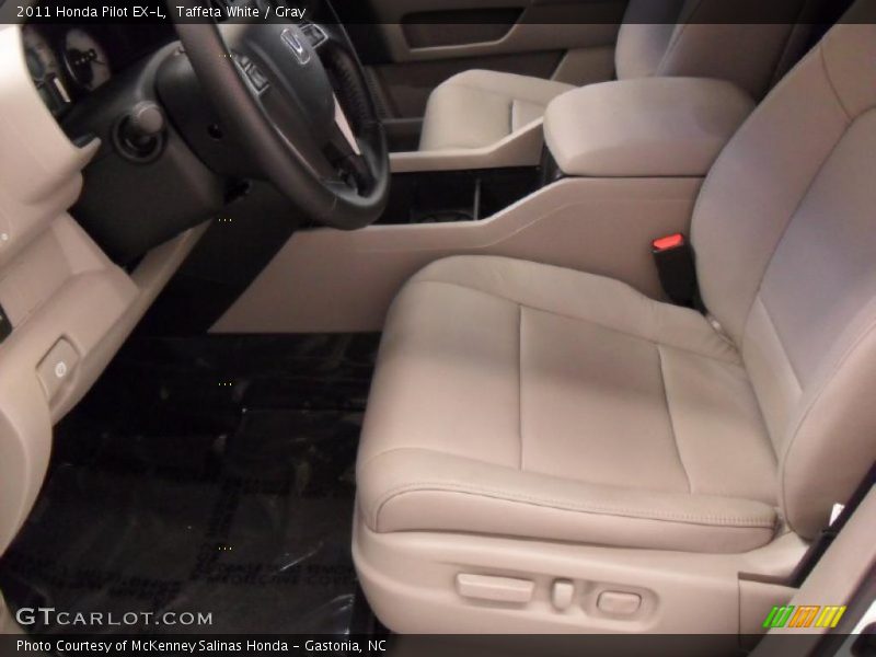 Taffeta White / Gray 2011 Honda Pilot EX-L