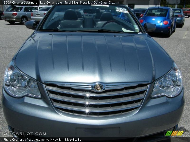 Steel Silver Metallic / Dark Slate Gray 2009 Chrysler Sebring Limited Convertible
