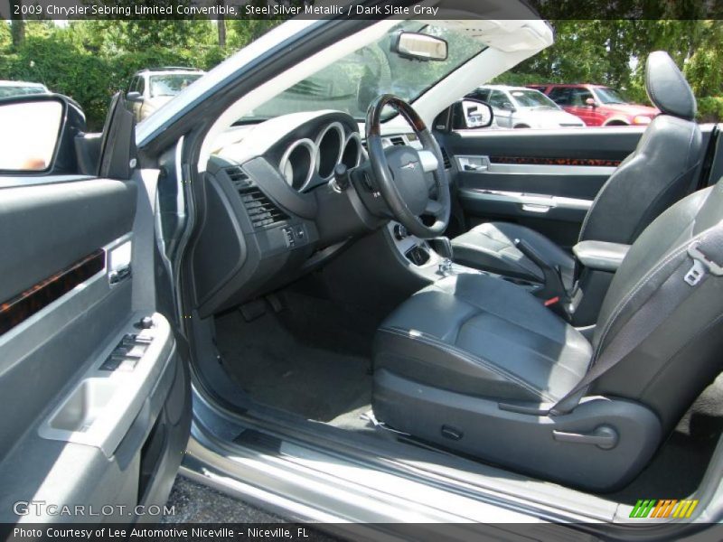 Steel Silver Metallic / Dark Slate Gray 2009 Chrysler Sebring Limited Convertible
