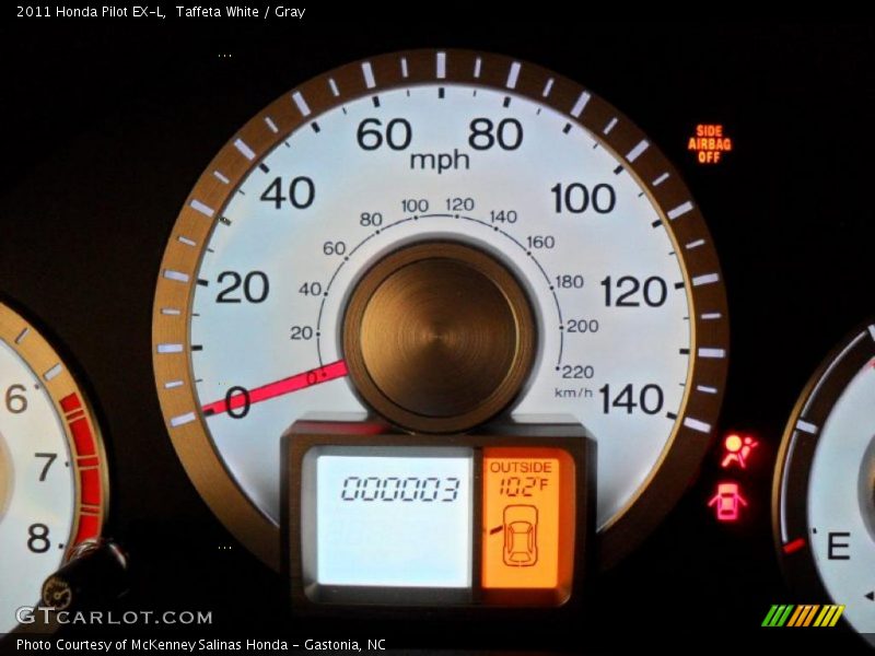 Taffeta White / Gray 2011 Honda Pilot EX-L