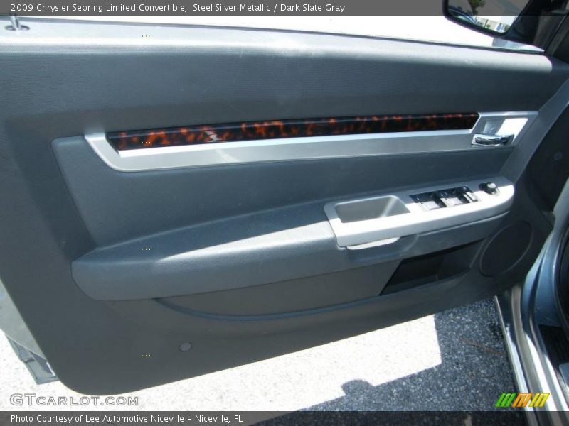 Steel Silver Metallic / Dark Slate Gray 2009 Chrysler Sebring Limited Convertible