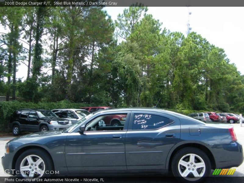Steel Blue Metallic / Dark Slate Gray 2008 Dodge Charger R/T
