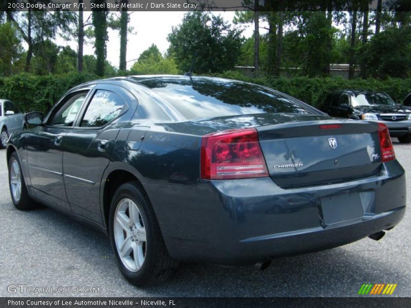 Steel Blue Metallic / Dark Slate Gray 2008 Dodge Charger R/T