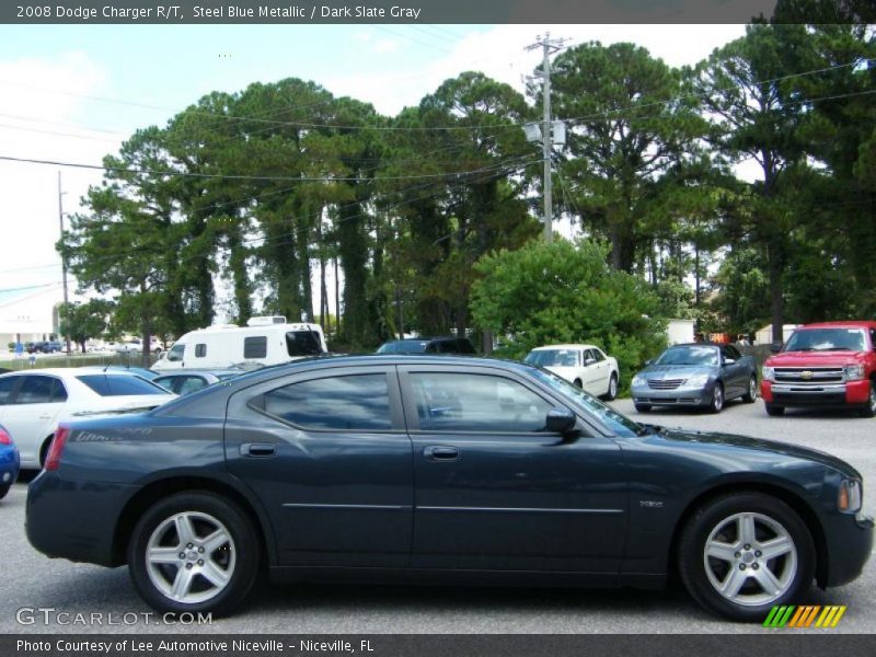 Steel Blue Metallic / Dark Slate Gray 2008 Dodge Charger R/T