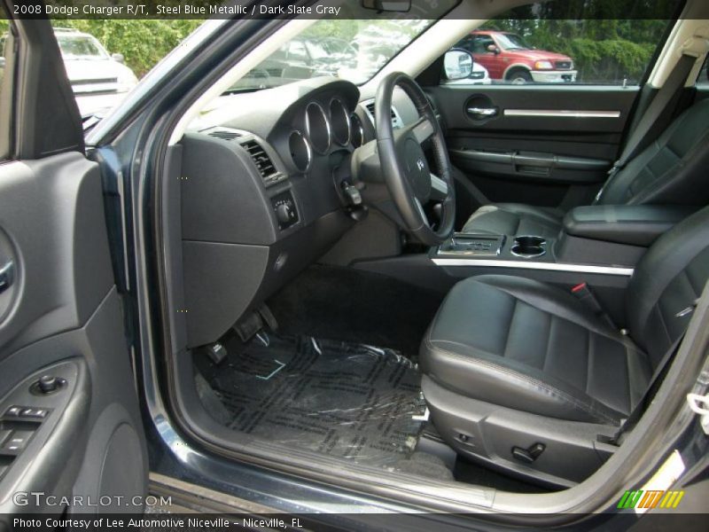 Steel Blue Metallic / Dark Slate Gray 2008 Dodge Charger R/T