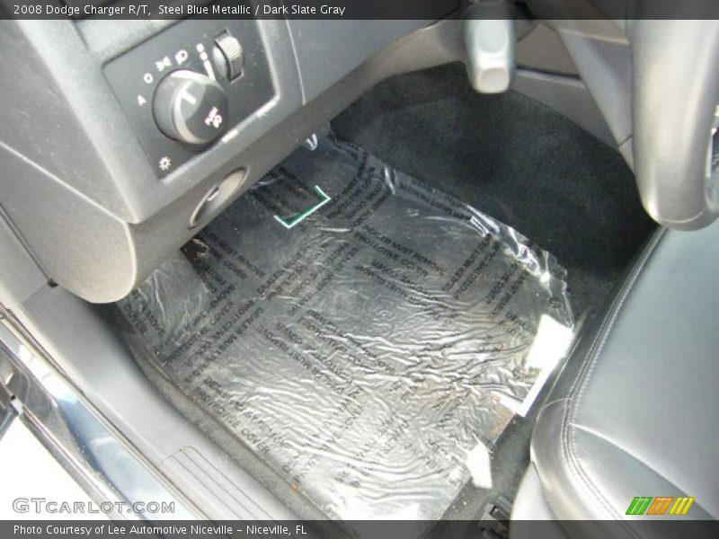 Steel Blue Metallic / Dark Slate Gray 2008 Dodge Charger R/T
