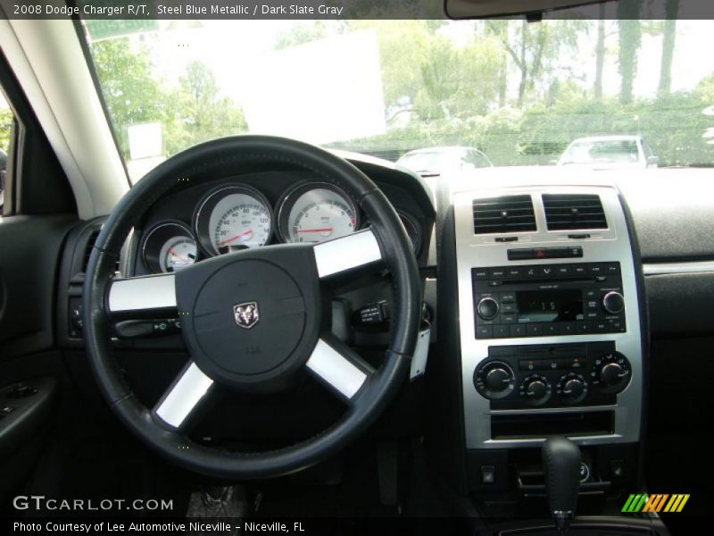 Steel Blue Metallic / Dark Slate Gray 2008 Dodge Charger R/T