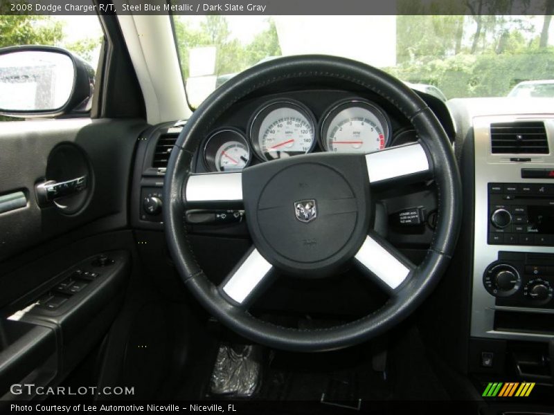 Steel Blue Metallic / Dark Slate Gray 2008 Dodge Charger R/T