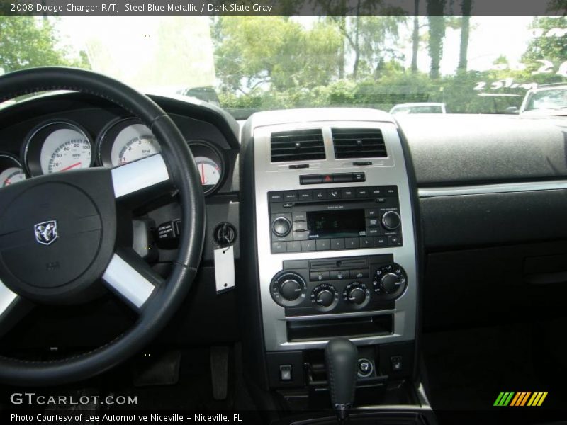Steel Blue Metallic / Dark Slate Gray 2008 Dodge Charger R/T