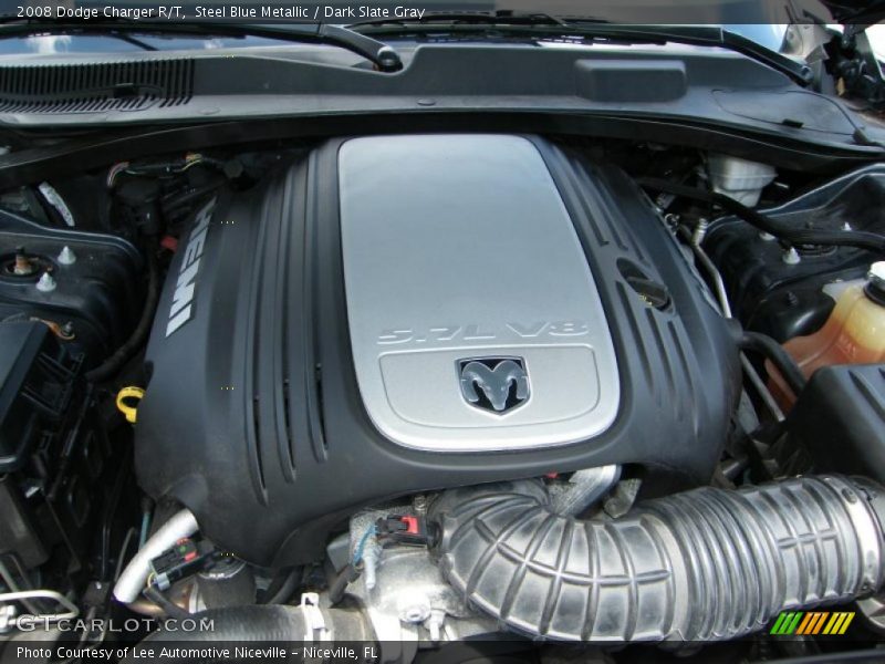 Steel Blue Metallic / Dark Slate Gray 2008 Dodge Charger R/T