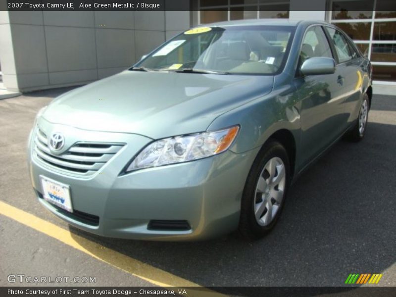 Aloe Green Metallic / Bisque 2007 Toyota Camry LE