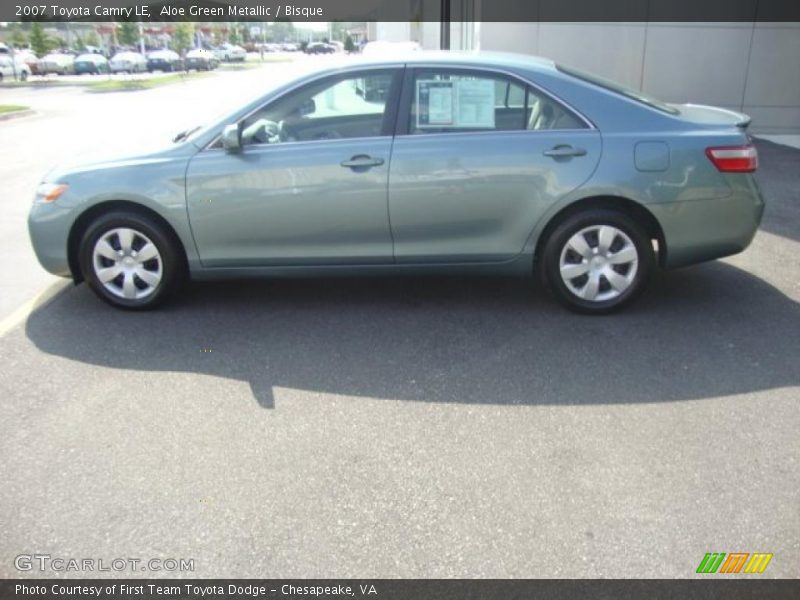 Aloe Green Metallic / Bisque 2007 Toyota Camry LE