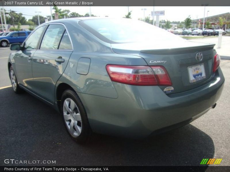 Aloe Green Metallic / Bisque 2007 Toyota Camry LE
