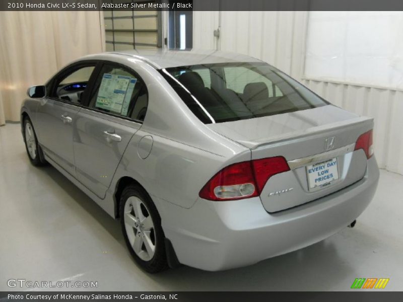 Alabaster Silver Metallic / Black 2010 Honda Civic LX-S Sedan