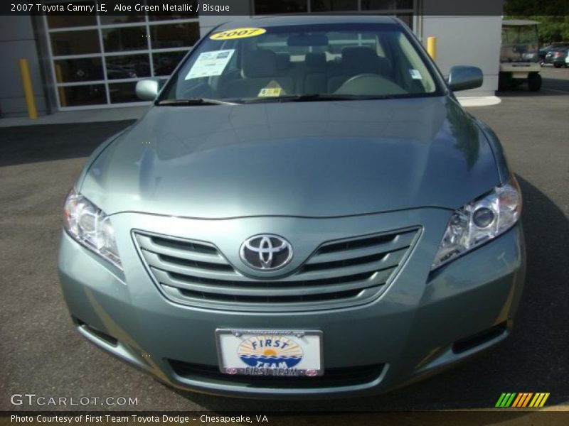 Aloe Green Metallic / Bisque 2007 Toyota Camry LE