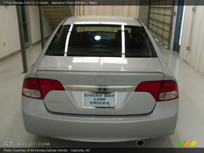 Alabaster Silver Metallic / Black 2010 Honda Civic LX-S Sedan