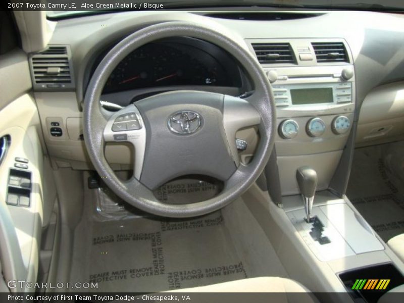 Aloe Green Metallic / Bisque 2007 Toyota Camry LE