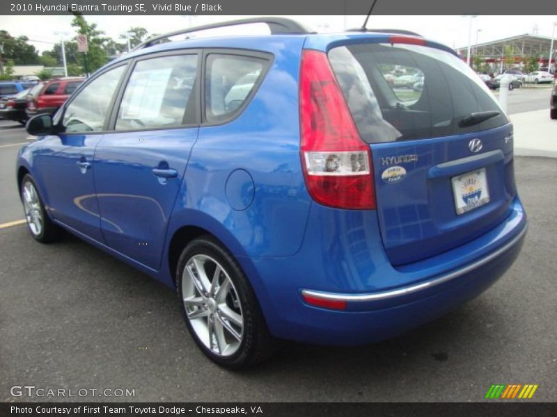 Vivid Blue / Black 2010 Hyundai Elantra Touring SE