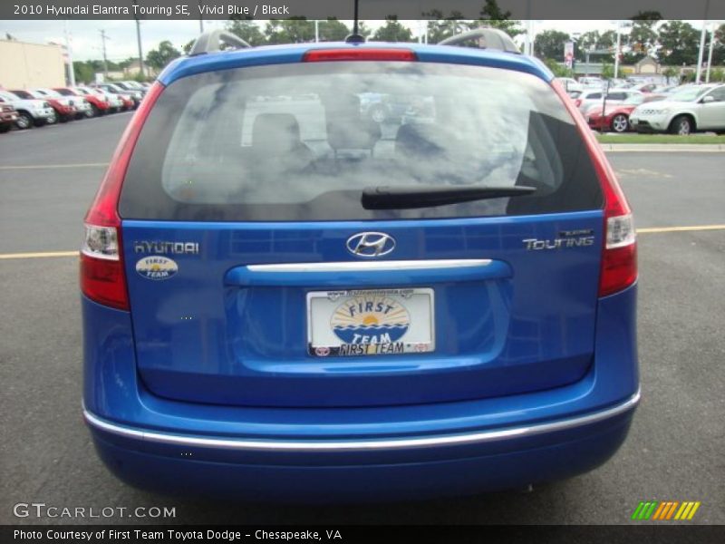 Vivid Blue / Black 2010 Hyundai Elantra Touring SE