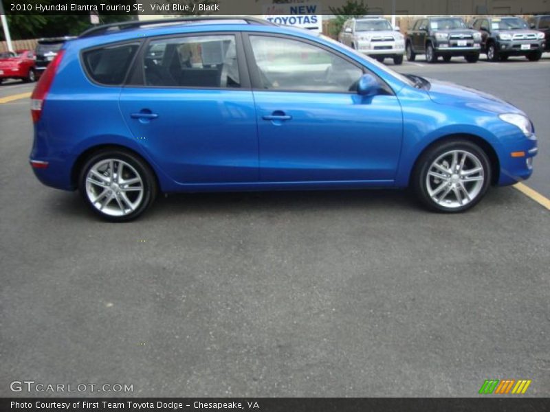 Vivid Blue / Black 2010 Hyundai Elantra Touring SE