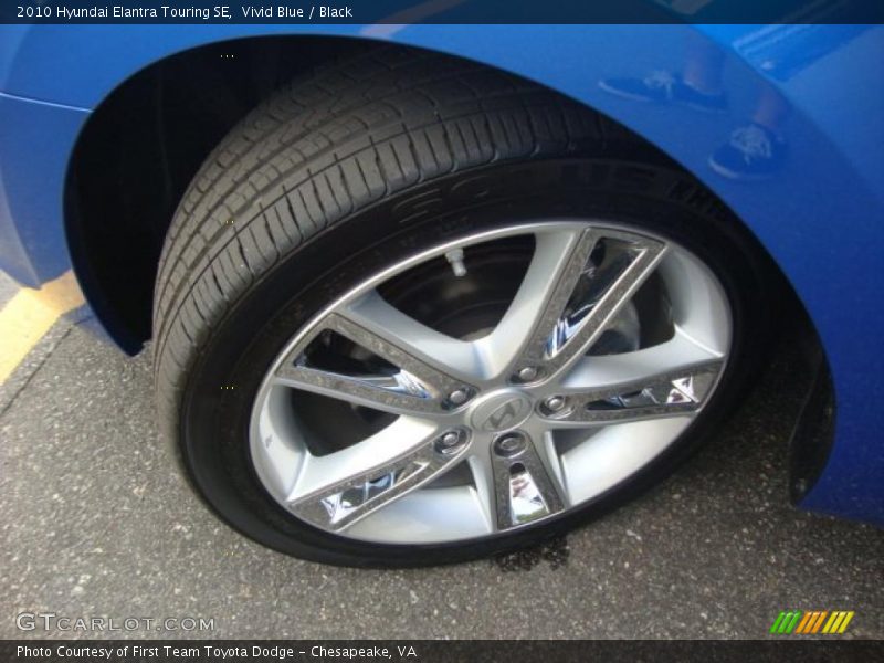 Vivid Blue / Black 2010 Hyundai Elantra Touring SE