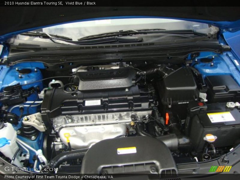 Vivid Blue / Black 2010 Hyundai Elantra Touring SE