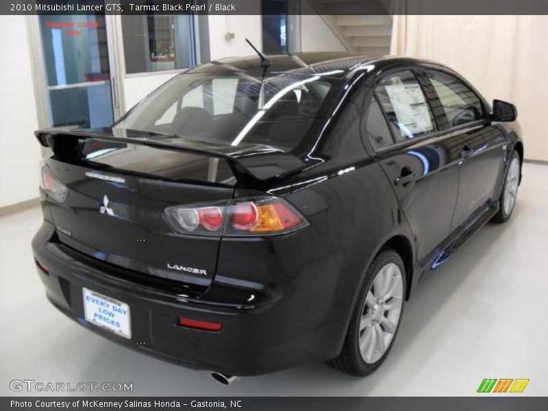 Tarmac Black Pearl / Black 2010 Mitsubishi Lancer GTS