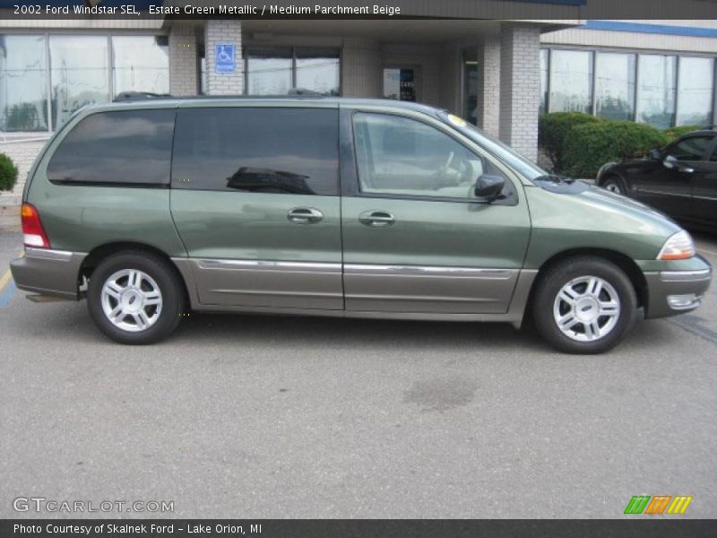 Estate Green Metallic / Medium Parchment Beige 2002 Ford Windstar SEL